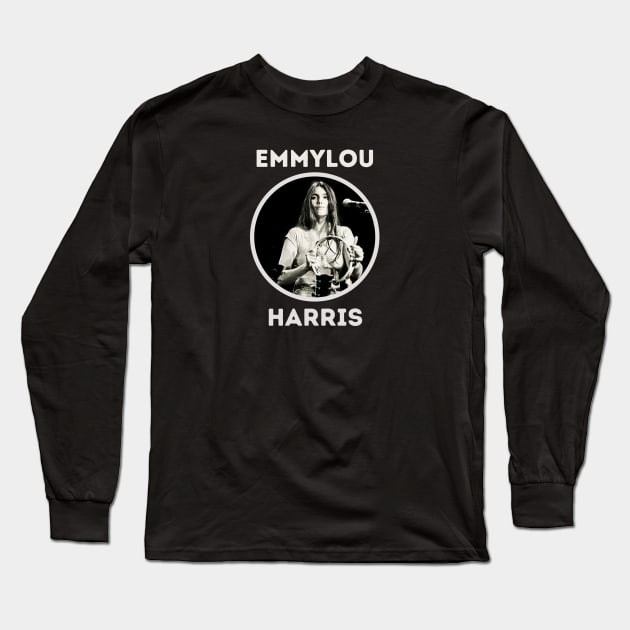 emmylou harris ll choco Long Sleeve T-Shirt by claudia awes